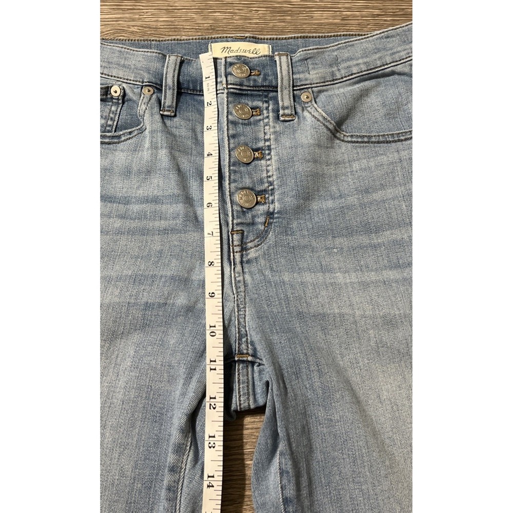 Madewell Women's Cali Demi-Boot High Rise Button Fly Cropped Jean‎ SZ 27 (28x26) - Picture 7 of 11